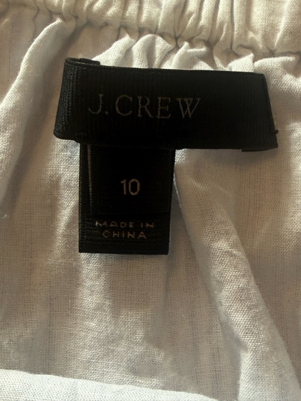 J. Crew Blue and White Striped Ruffle Off-Shoulder Top - Picture 6 of 6